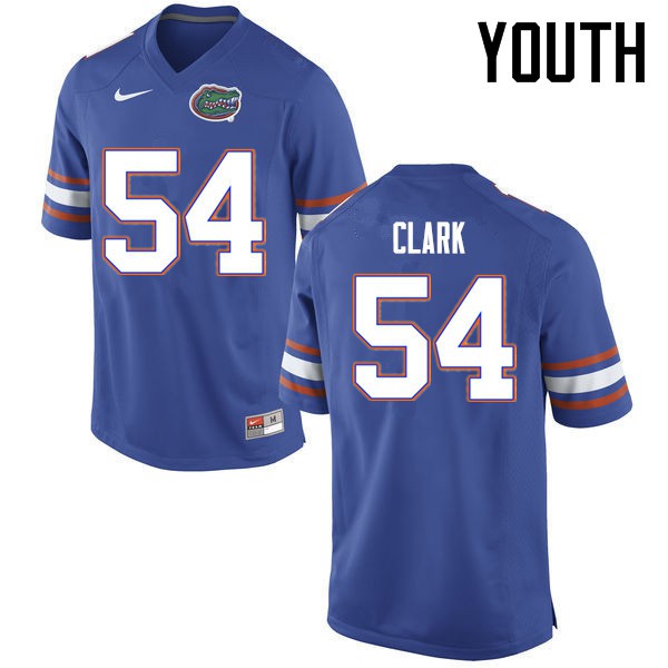 Florida Gators Youth #54 Khairi Clark College Football Jerseys Blue